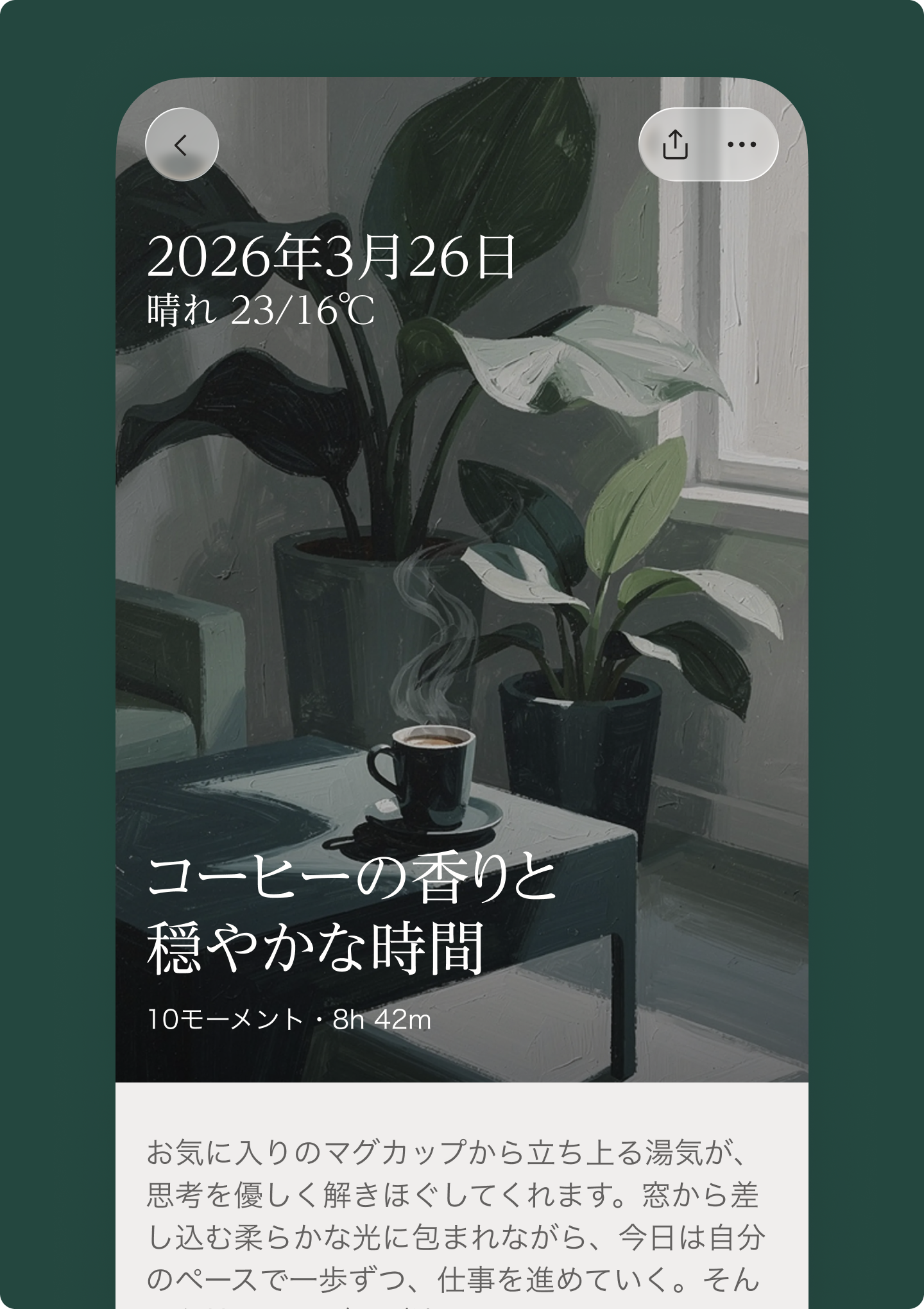 ジャーナル画面